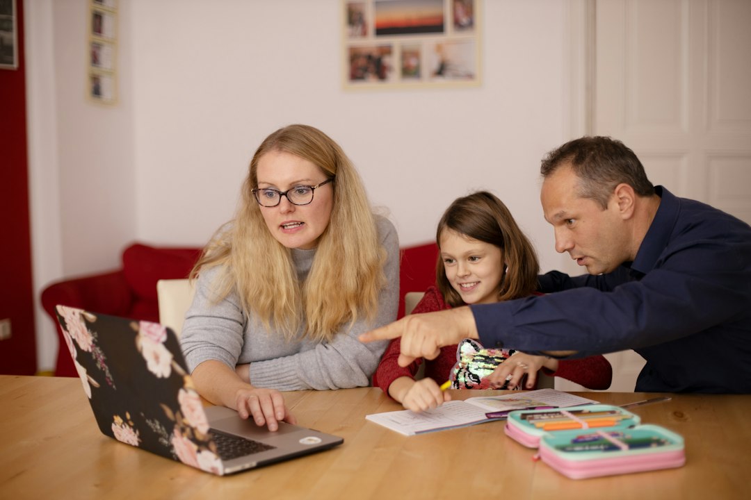family learning routines in a calm home setting